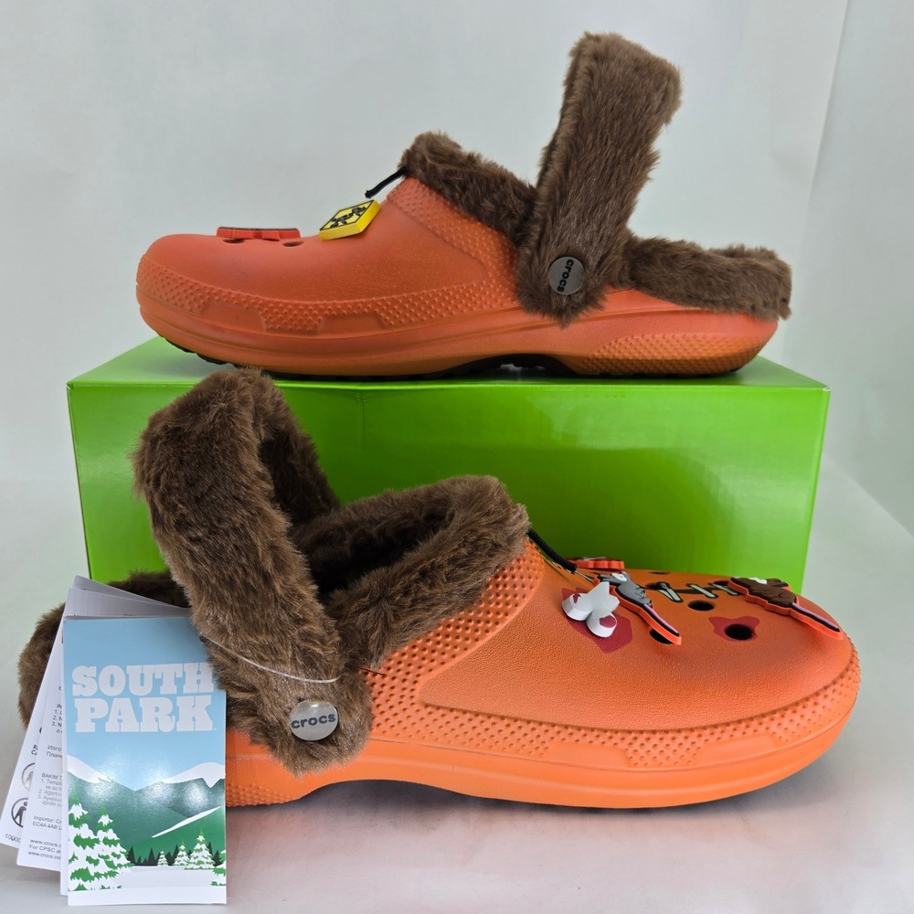 Crocs South Park Kenny Classic Lined Clog Orange 211499-90H Mens 10 Womens 12